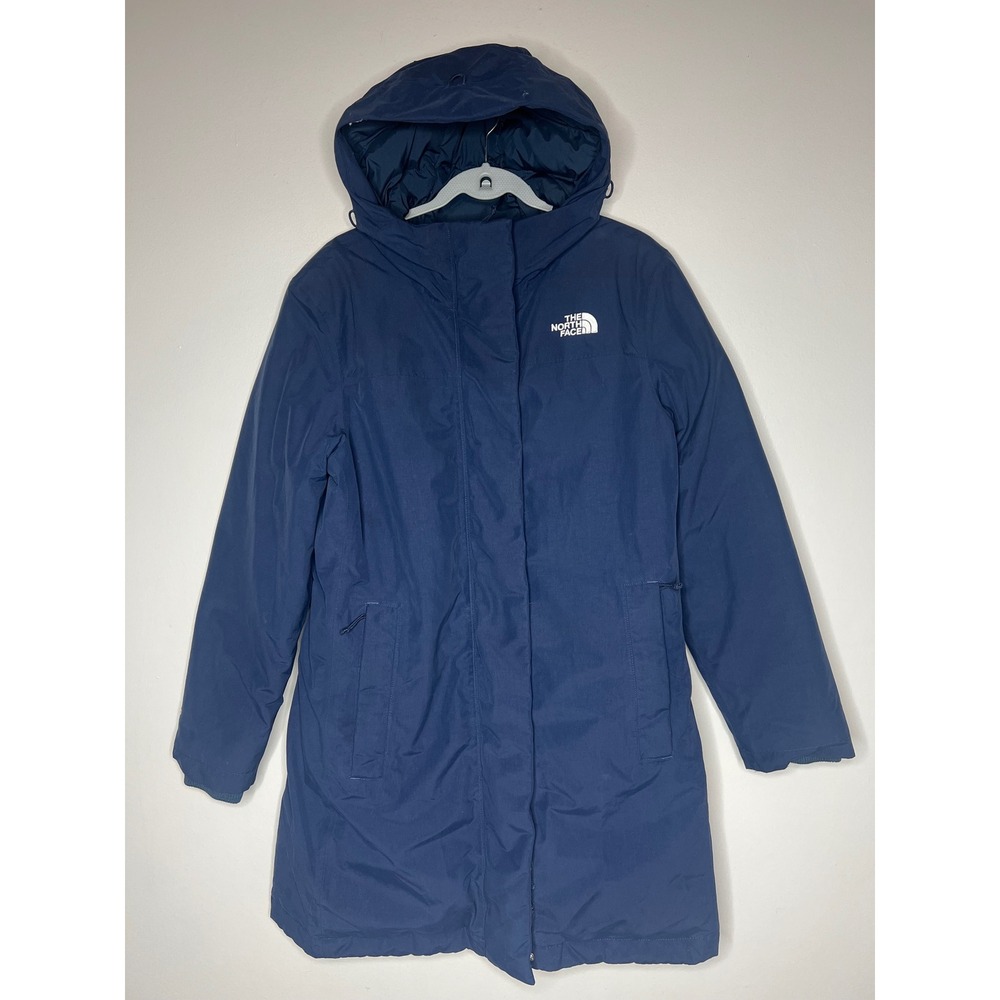 The North Face Arctic Parka Navy Blue DryVent Down Insulated Jacket Women's L